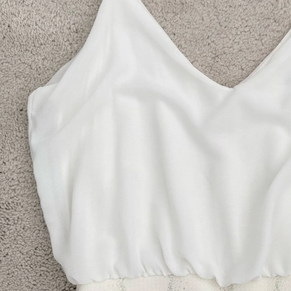 ASOS TFNC London White Bodycon Dress Small - Picture 7 of 15